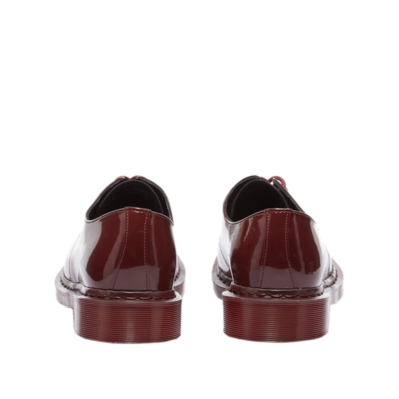 DR. MARTENS 1461 MONO SHOE - MADE IN ENGLANDOXBLOOD PATENT LAMPER - Picture 2 of 4